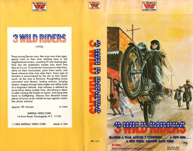 3 WILD RIDERS VHS COVER