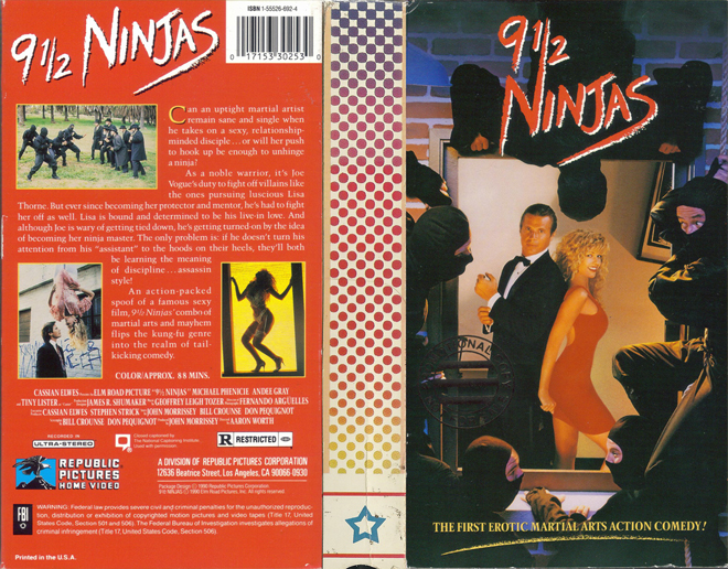 9 1/2 NINJAS VHS COVER
