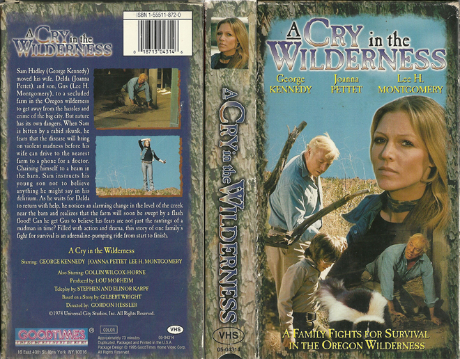 A CRY IN THE WILDERNESS VHS COVER