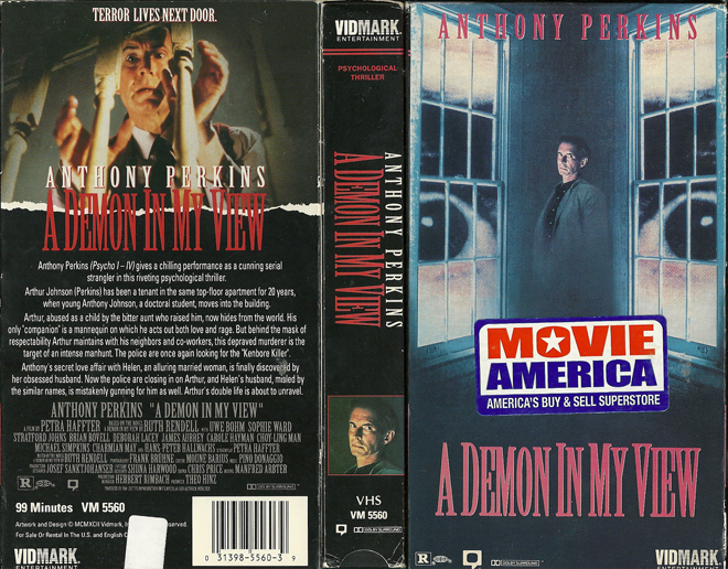 A DEMON IN MY VIEW VHS COVER