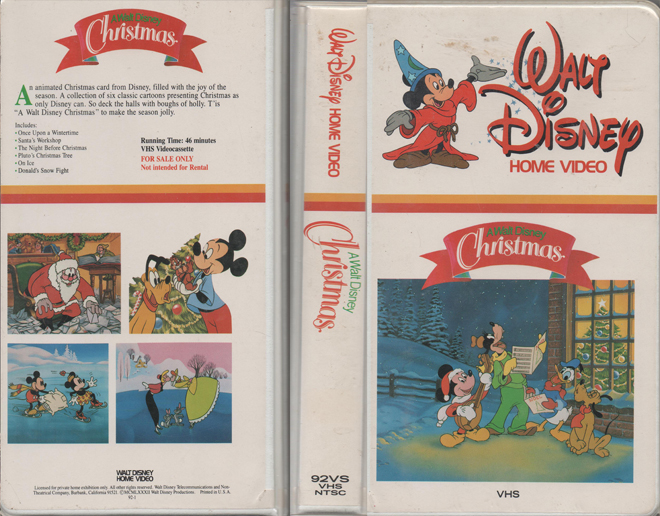A WALT DISNEY CHRISTMAS VHS COVER