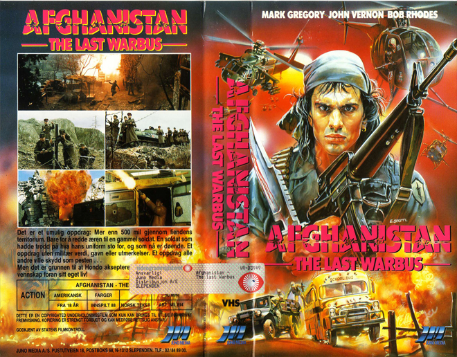 AFGHANISTAN - THE LAST WARBUS, THRILLER, ACTION, HORROR, SCIFI, ACTION VHS COVER, HORROR VHS COVER, BLAXPLOITATION VHS COVER, HORROR VHS COVER, ACTION EXPLOITATION VHS COVER, SCI-FI VHS COVER, MUSIC VHS COVER, SEX COMEDY VHS COVER, DRAMA VHS COVER, SEXPLOITATION VHS COVER, BIG BOX VHS COVER, CLAMSHELL VHS COVER, VHS COVER, VHS COVERS, DVD COVER, DVD COVERS