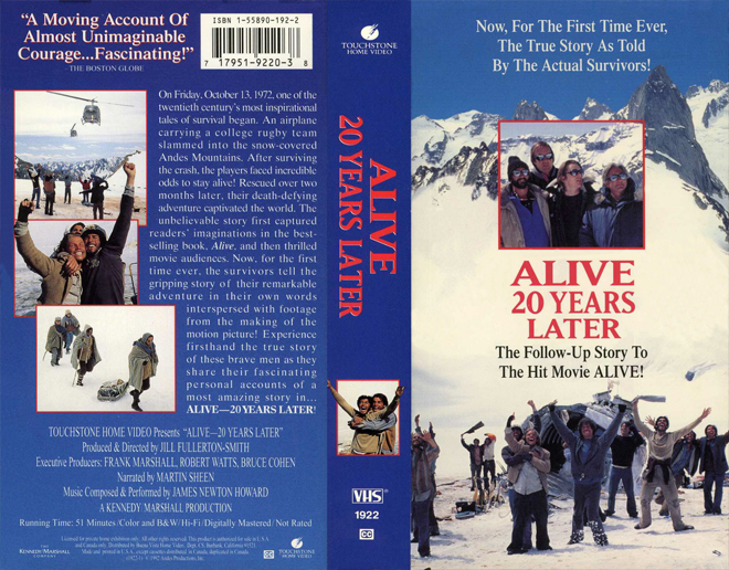 ALIVE : 20 YEARS LATER, VHS COVERS - SUBMITTED BY GEMIE FORD