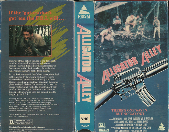 ALLIGATOR ALLEY PRISM ENTERTAINMENT VHS COVER