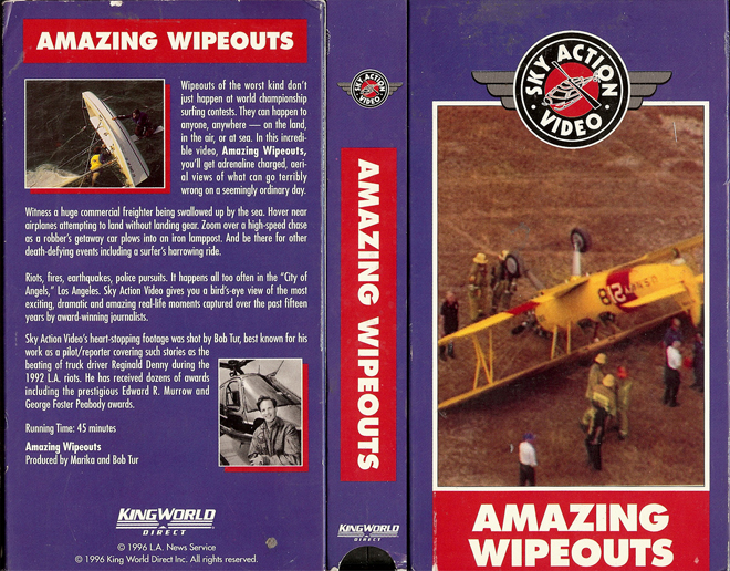 AMAZING WIPEOUTS : BEDTIME STORIES FOR GROWN UPS VHS COVER