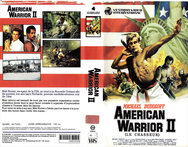 AMERICAN WARRIOR 2 VHS COVER
