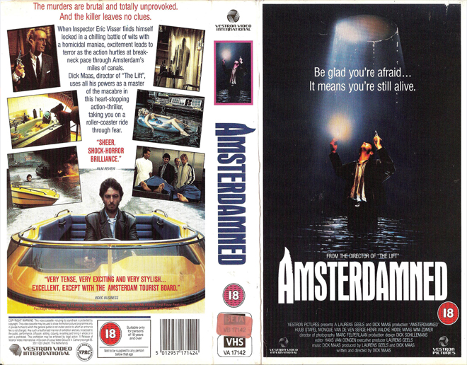 AMSTERDAMNED VERSION 2 VHS COVER, VHS COVERS