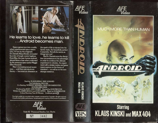 ANDROID VHS COVER