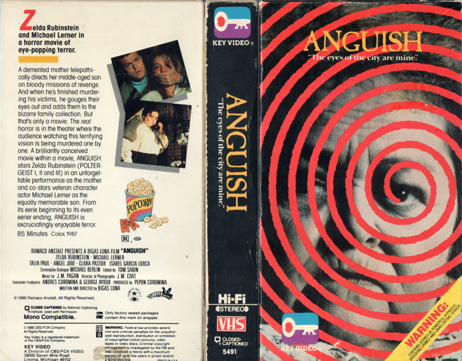 ANGUISH - SUBMITTED BY ZACH CARTER, VHS COVERS
