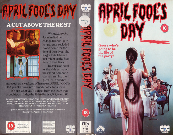 APRIL FOOLS DAY, VHS COVERS
