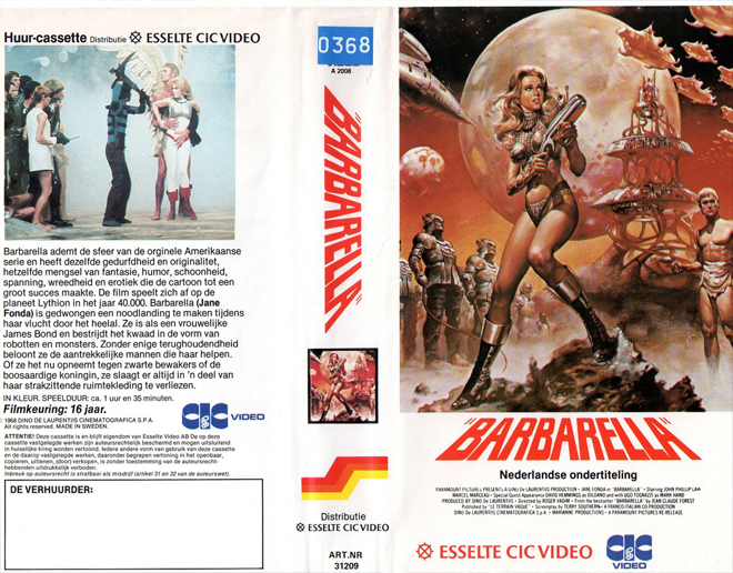 BARBARELLA VHS COVER
