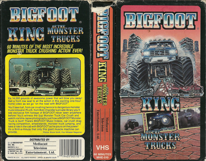 BIGFOOT : KING OF THE MONSTER TRUCKS VHS COVER