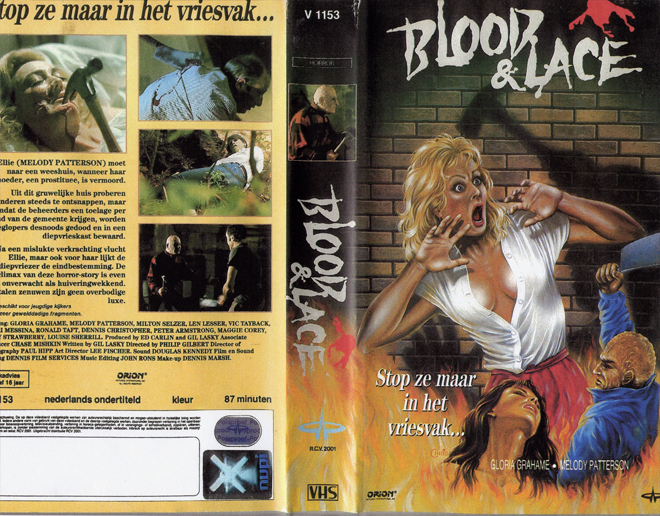 BLOOD AND LACE VHS COVER 