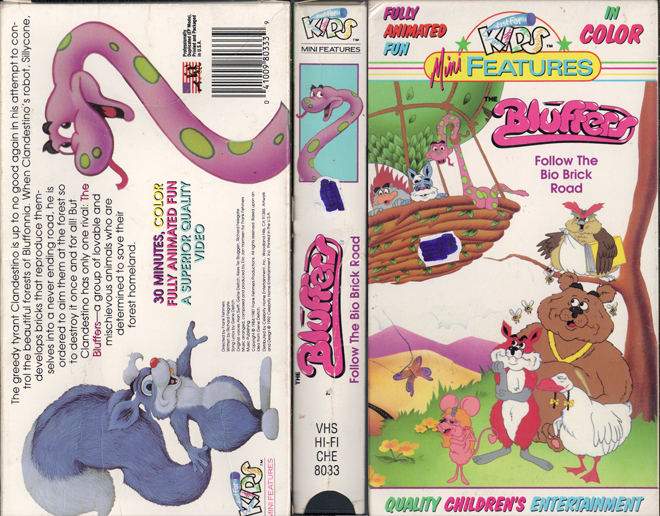 BLUFFERS : FOLLOW THE BIO BRICK ROAD VHS COVER