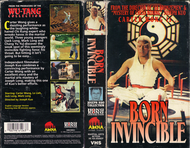 BORN INVINCIBLE VHS COVER