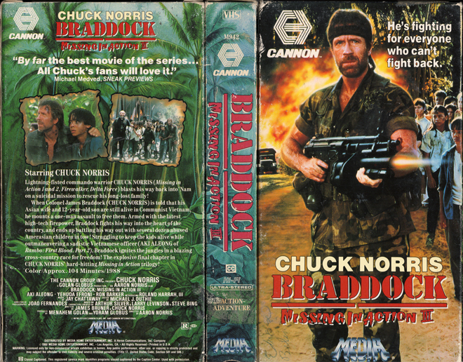 BRADDOCK : MISSING IN ACTION 2 VHS COVER