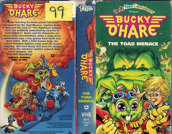 BUCKY O'HARE : THE TOAD MENACE VHS COVER