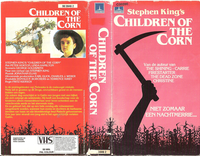 CHILDREN OF THE CORN VHS COVER