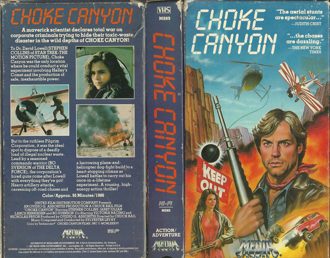 CHOKE CANYON VHS COVER