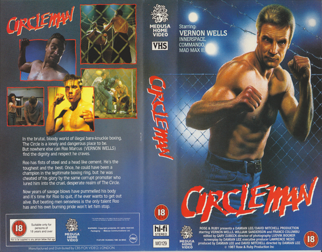 CIRCLE MAN MEDUSA HOME VIDEO VHS COVER