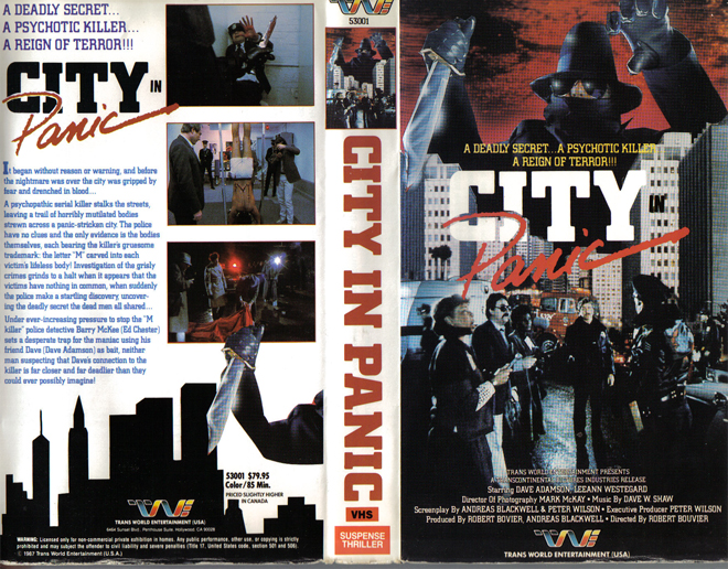 CITY IN PANIC VHS COVER
