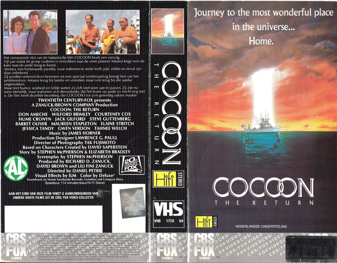 COCOON 2 : THE RETURN VHS COVER