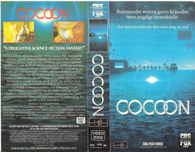 COCOON VHS COVER, VHS COVERS