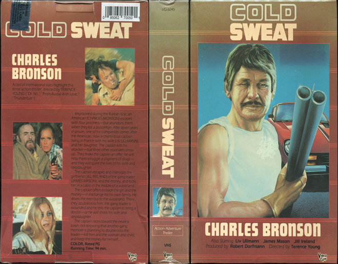 COLD SWEAT CHARLES BRONSON VHS COVER