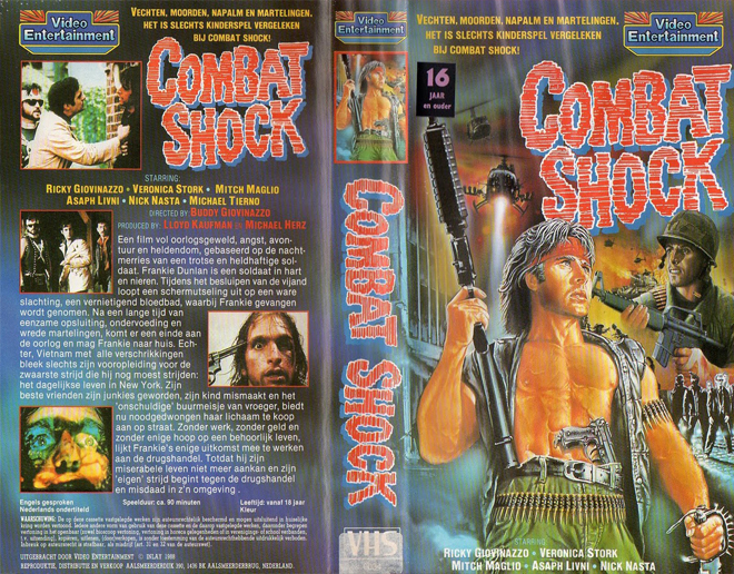 COMBAT SHOCK VIDEO ENTERTAINMENT VHS COVER