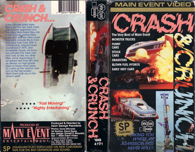 CRASH AND CRUNCH VHS COVER