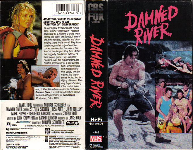 DAMNED RIVER VHS COVER