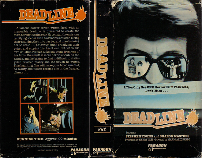 DEAD LINE VHS COVER
