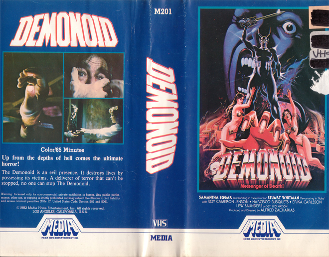 DEMONOID VHS COVER