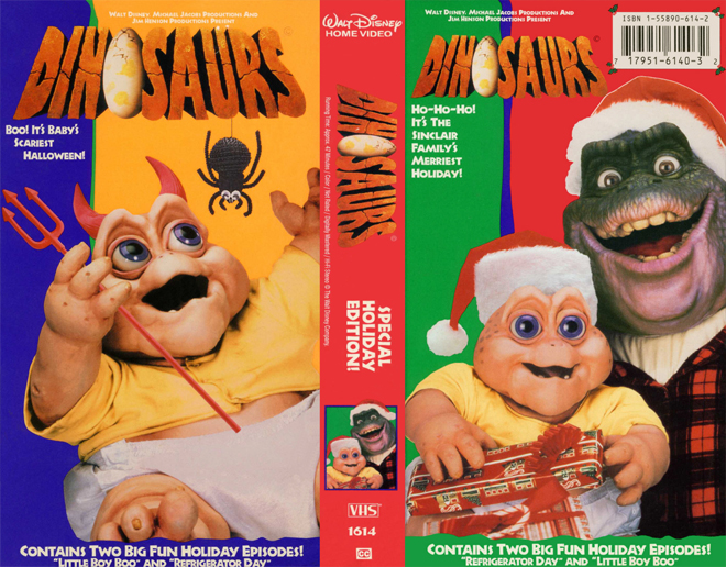 DINOSAURS : SINCLAIR FAMILY CHRISTMAS, VHS COVERS