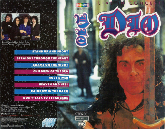 DIO : LIVE IN CONCERT VHS COVER