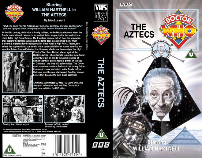 DOCTOR WHO : THE AZTECS VHS COVER