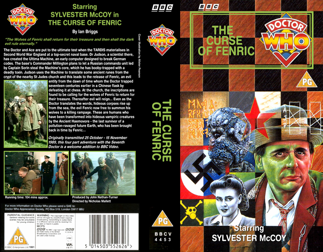 DOCTOR WHO : THE CURSE OF FENRIC VHS COVER