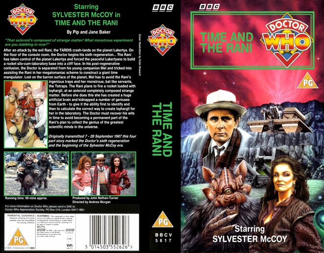 DOCTOR WHO : TIME AND RANI VHS COVER