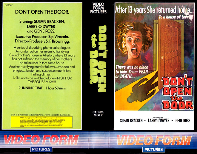 DONT OPEN THE DOOR VIDEO FORM PICTURES VHS COVER