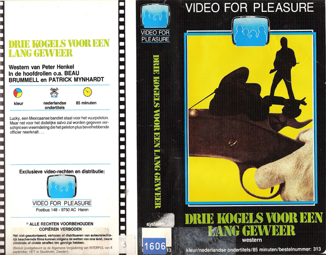 DRIE KOGELS VOOR EEN LANG GEWEER VHS COVER