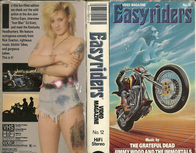 EASY RIDERS VIDEO MAGAZINE NUMBER 12 VHS COVER