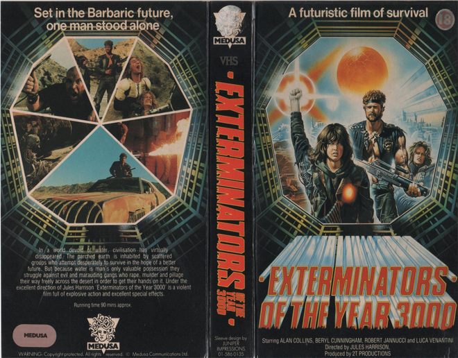 EXTERMINATORS OF THE YEAR 3000, VHS COVERS - SUBMITTED BY KYLE DANIELS 