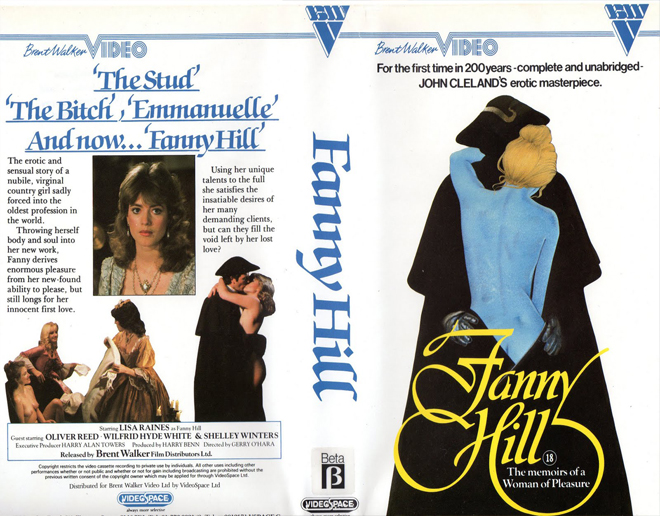 FANNY HILL VHS COVER