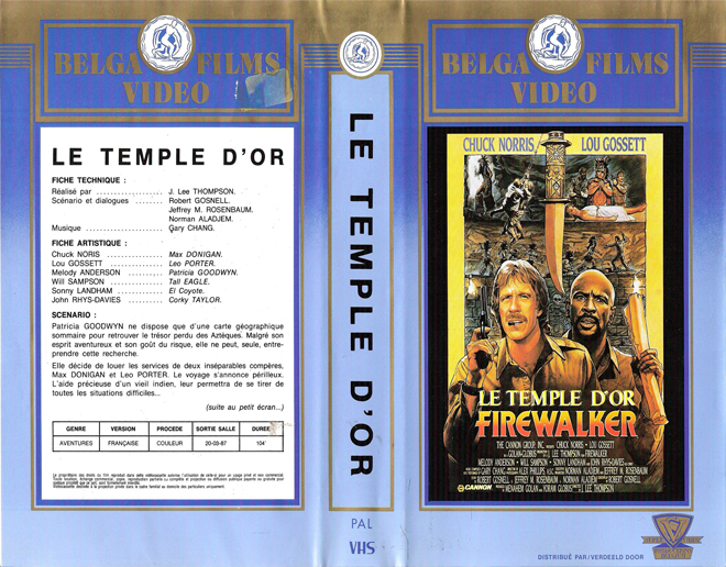 FIREWALKER VHS COVER