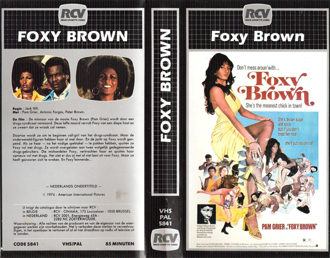 FOXY BROWN VHS COVER