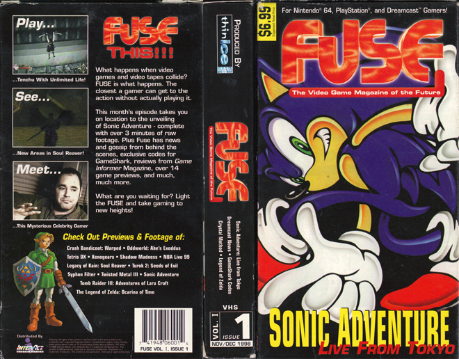 FUSE - THE VIDEO GAME MAGAZINE OF THE FUTURE : SONIC ADVENTURE LIVE FROM TOKYO