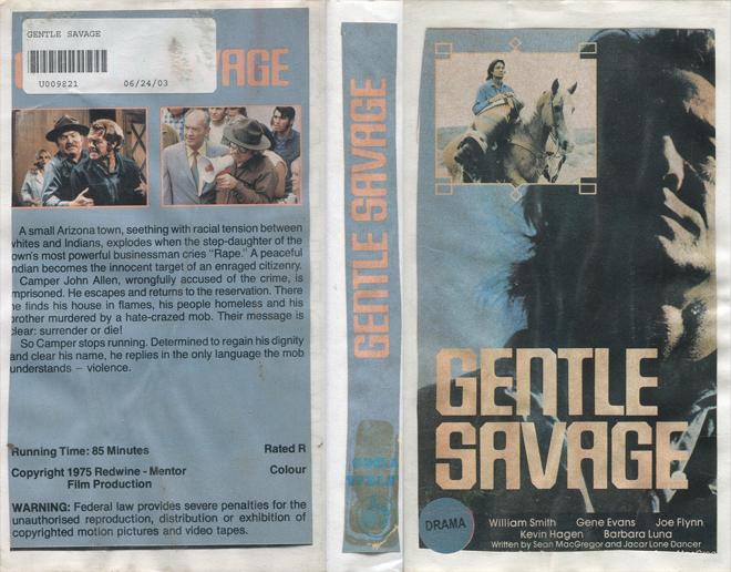 GENTLE SAVAGE VHS COVER
