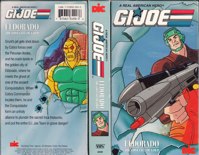 GI JOE : EL DORADO VHS COVER
