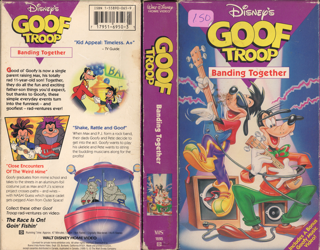 GOOF TROOP : BANDING TOGETHER, VHS COVERS