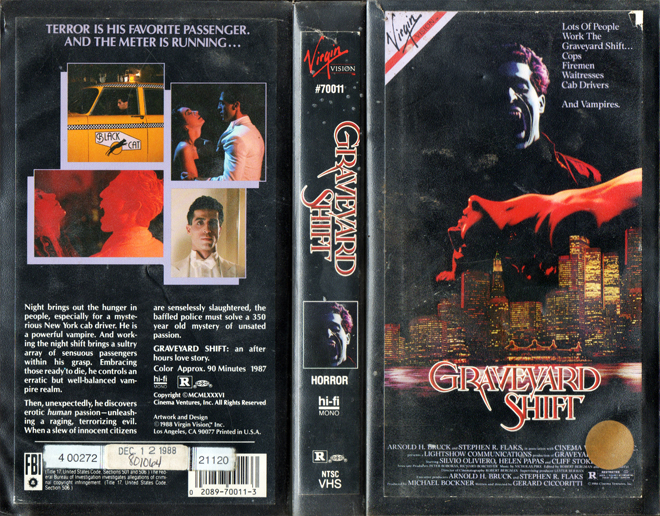 GRAVEYARD SHIFT - SUBMITTED BY ZACH CARTER, VHS COVERS